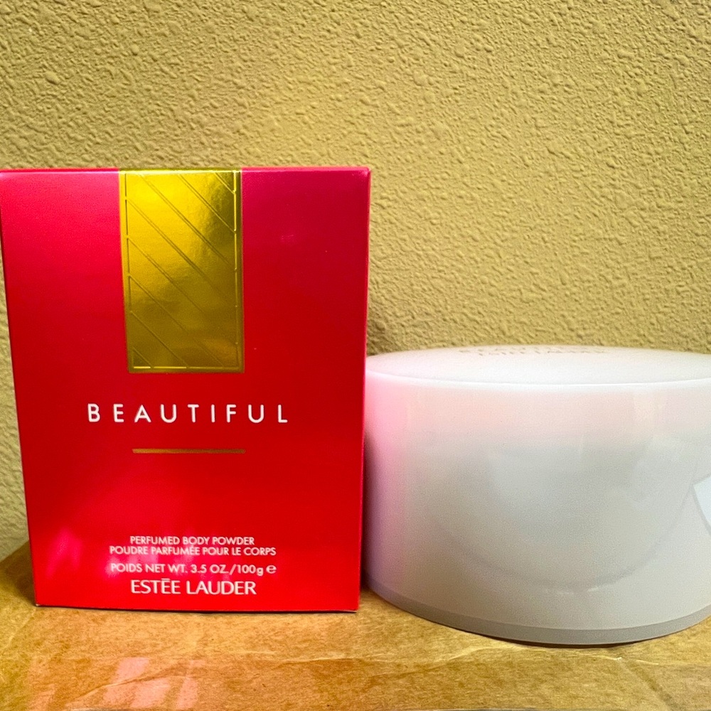 NEW Estée Lauder Beautiful Perfumed Body Powder Fragrance with Puff 100g